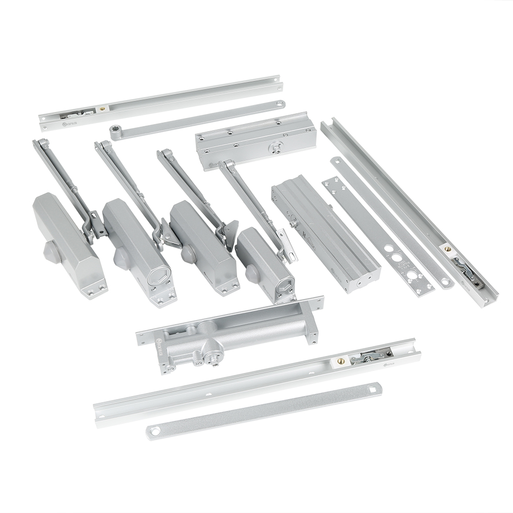 Cierrapuertas aéreos de aluminio resistente al fuego interior